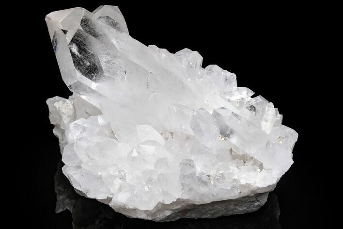 Clear Quartz Crystal Cluster - Brazil #237845